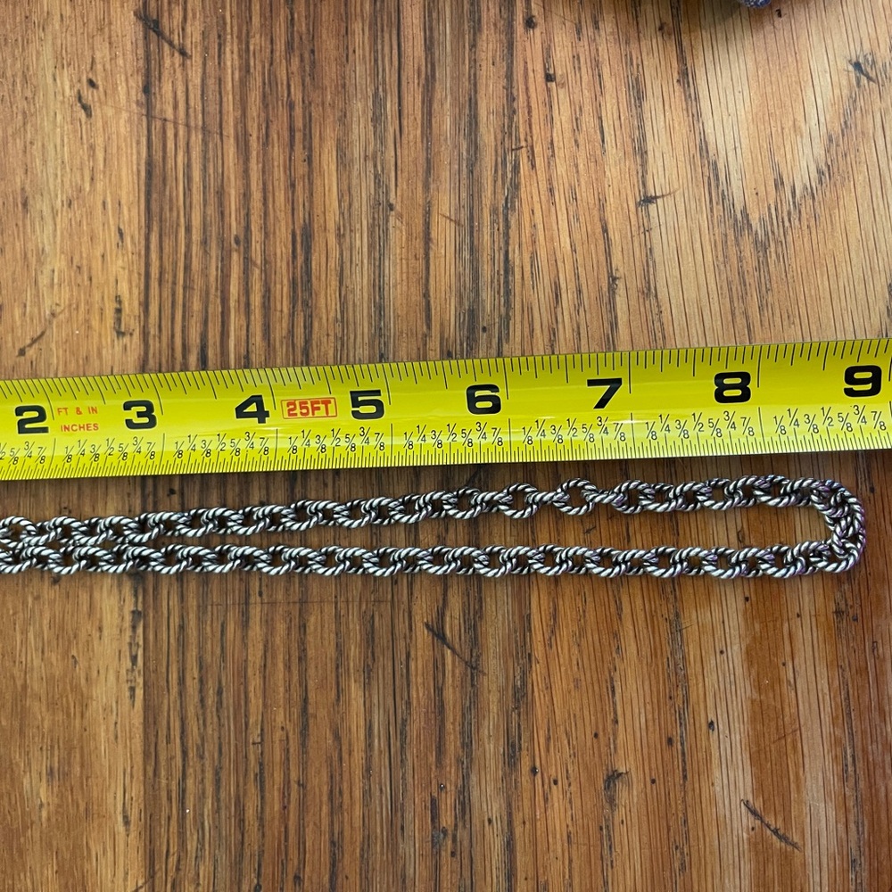 Silver Rope Chain Necklace - Picture 6 of 7